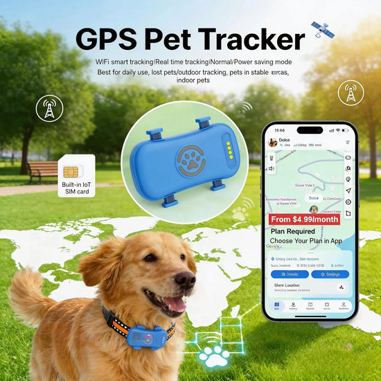 GPS Pet Tracker 4G Real Time Tracking For Pets IP67