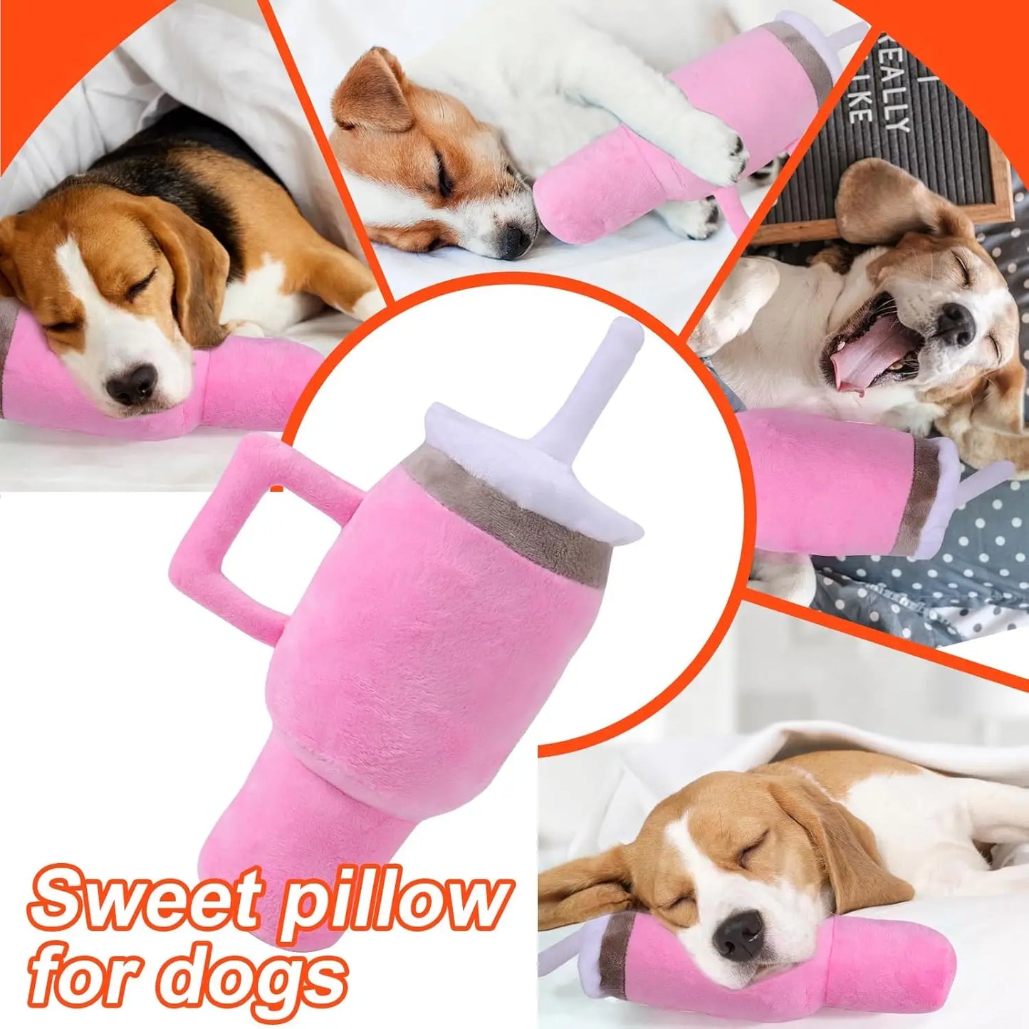 Simple Durable Plush Pet Mug Toy For Dogs And Cats