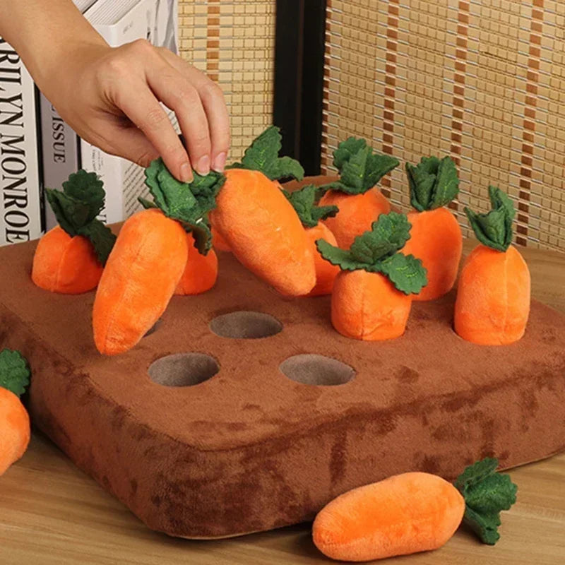 Innovative Dog Snuffle Mat Plush Carrot Toy for Nose Work