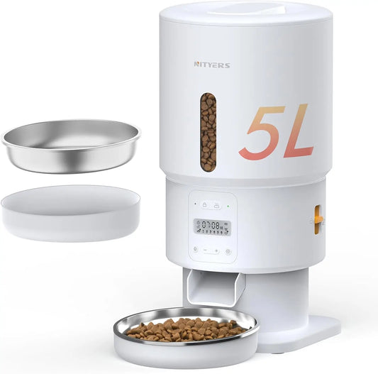 Automatic Pet Feeder With Programmable Meals And Voice Recording