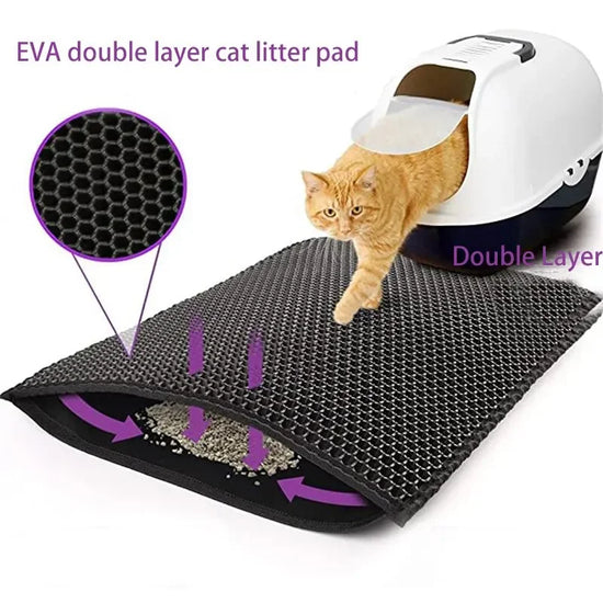 NONECN EVA Double Layer Cat Litter Mat Cat Nest Mat