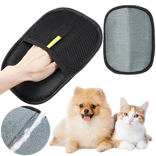 Pet Hair Remover Grooming Glove For Dogs And Cats Deshedding Brush For Furniture Couches And Carpets