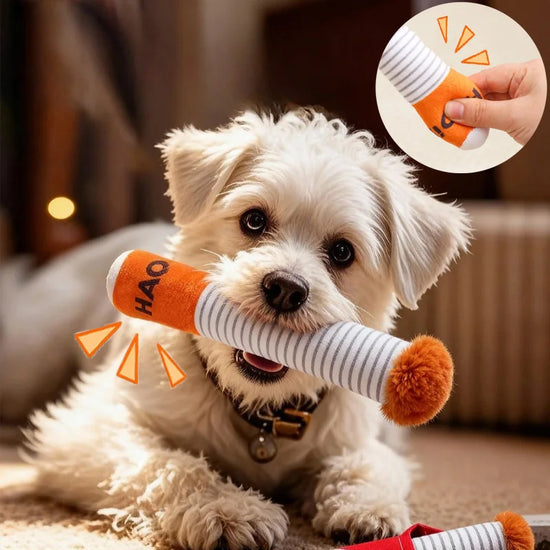 Interactive Plush Dog Toys Squeak Chewing Toy For Pets