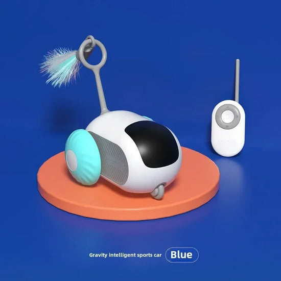 Remote Control Cat Toy Car Interactive Automatic Rolling Toy