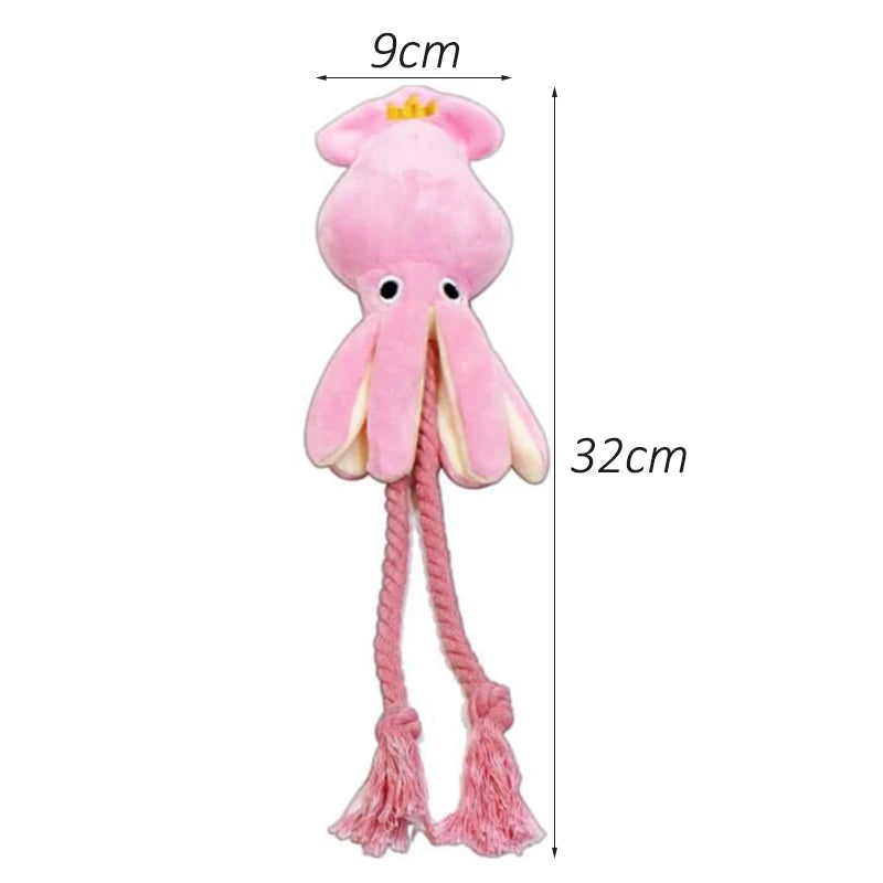 Plush Flamingo Squeaky Dog Toy for Small Dogs