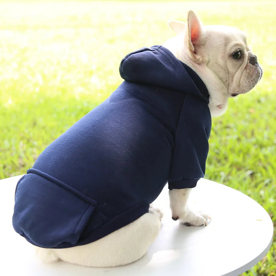NONECN Dog Winter Hooded Sweatshirt For Pets Comfort Polyester Fabric