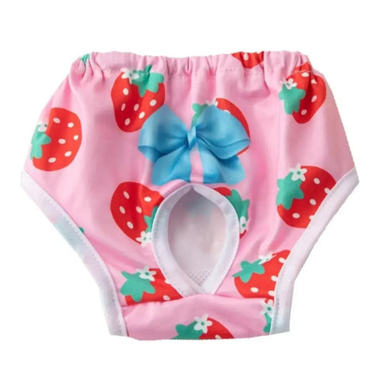 Washable Dog Physiological Pants Cartoon Print Leakproof Diaper for Pets