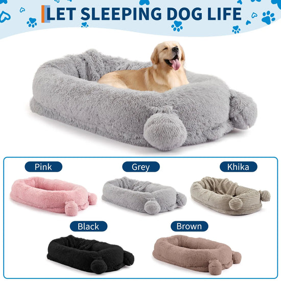 Dog Bed For Adults And Pets With Memory Foam Cover