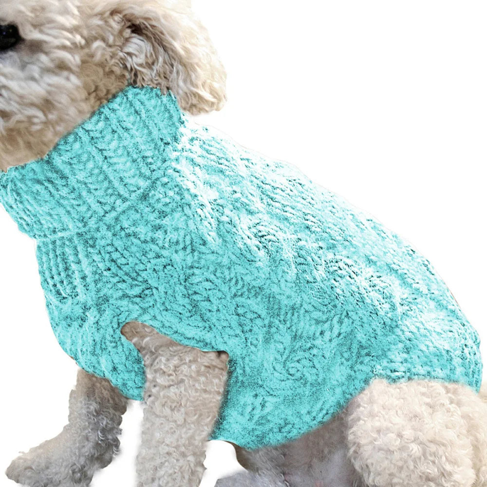 Cozy Autumn Winter Dog Sweater For Small Pets With Durable Leather Exterior And Warmth
