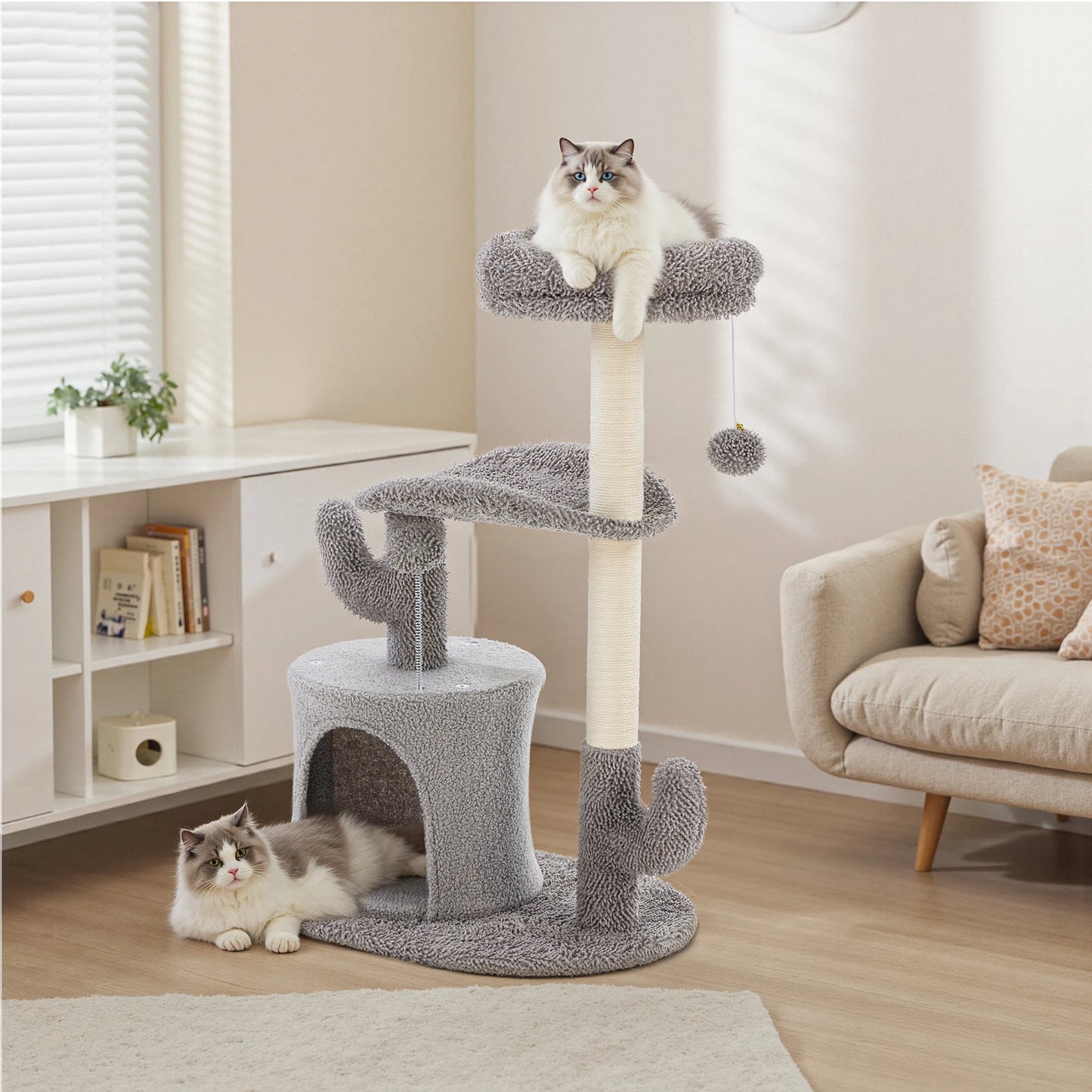 JHK Tall Cat Tree Multi Level Indoor Scratching Post