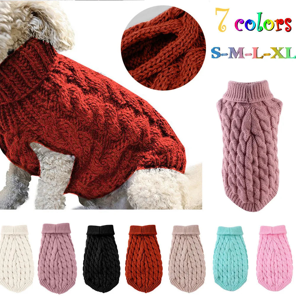 Cozy Autumn Winter Dog Sweater For Small Pets With Durable Leather Exterior And Warmth