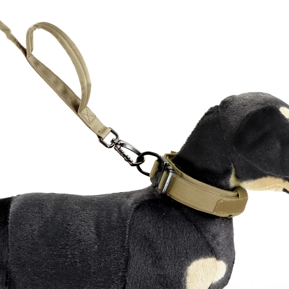 PETRAVELCN Military Dog Leash with Quick Release 2 Control Handles