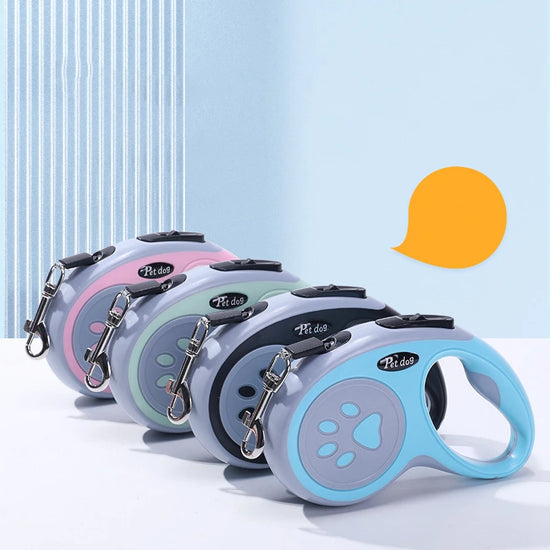 Retractable Dog Leash With ABS Nylon Rope For Outdoor Walks