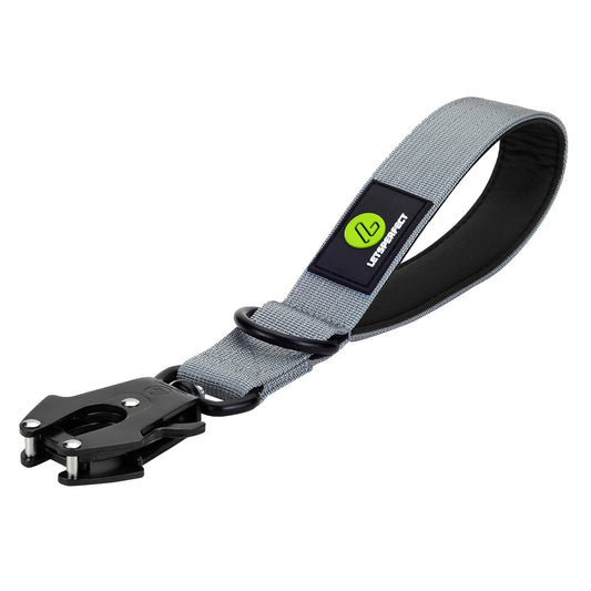 Short Traffic Dog Leash With Padded Handle And Reflective Threads