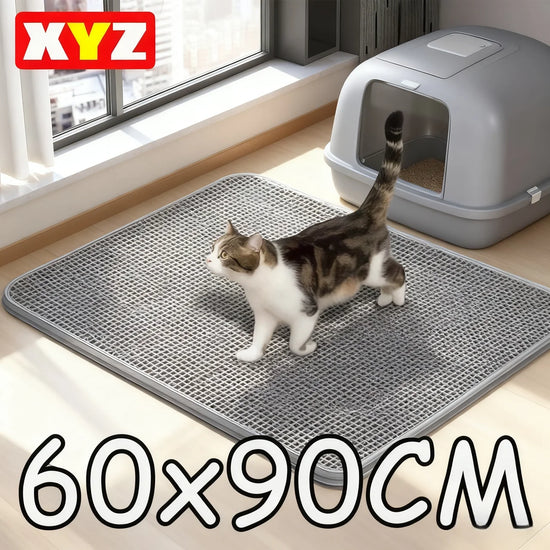Cat Litter Mat Waterproof Double Layer Nonslip Washable