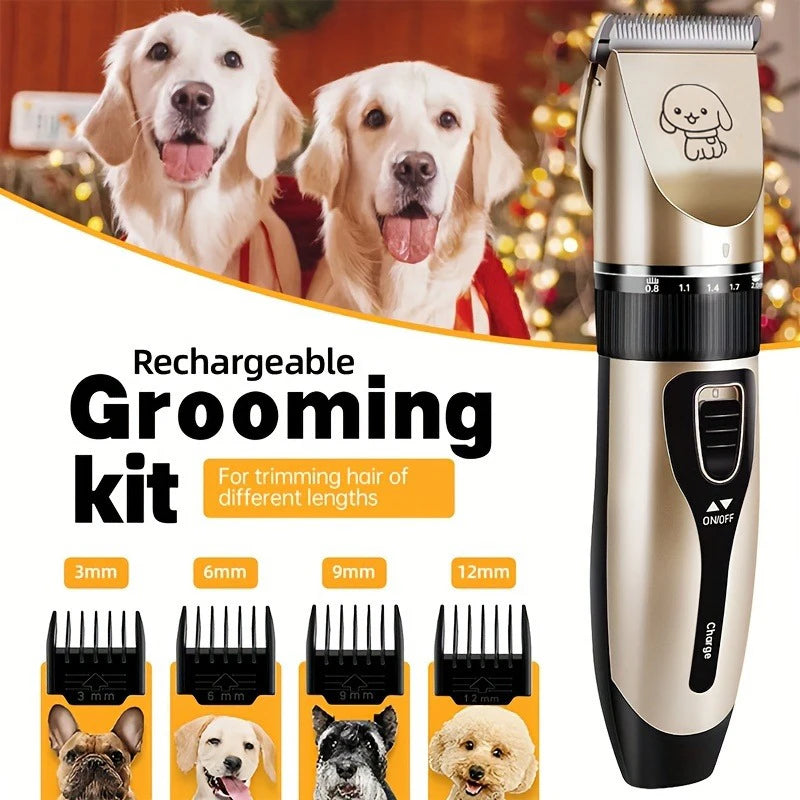 SHUYU Pet Hair Trimmer Kit Electric Precision Clippers For Pets